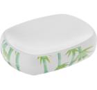Мыльница керамическая VANSTORE Green Bamboo 301-04, белая