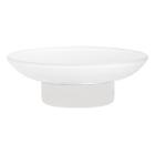 Мыльница стеклянная VANSTORE 003-19, белая