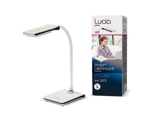 Изображение товара Настольная лампа ЛЮЧИЯ L490 Pegas белая с USB разъемом