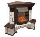 Угловой портал REAL FLAME Stone Corner STD с очагом Majestic