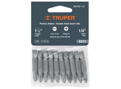 Изображение товара Набор бит TRUPER PH 51 мм 20 шт сталь S2 универсальный