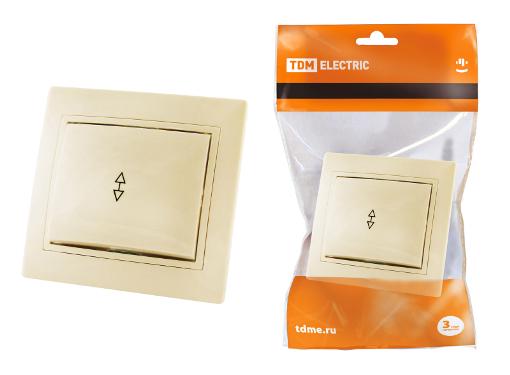 Изображение товара Выключатель TDM SQ1814-0107 2 направления, 10А, скрытая установка