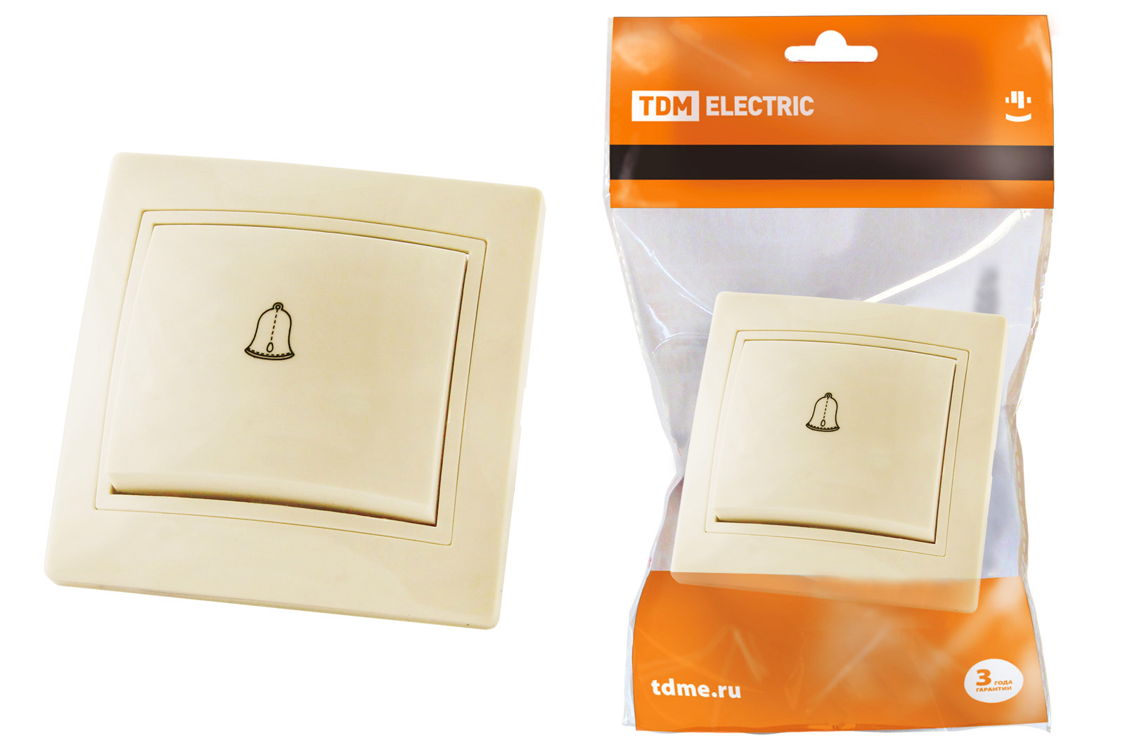 

Кнопка для звонка Tdm Sq1814-0109