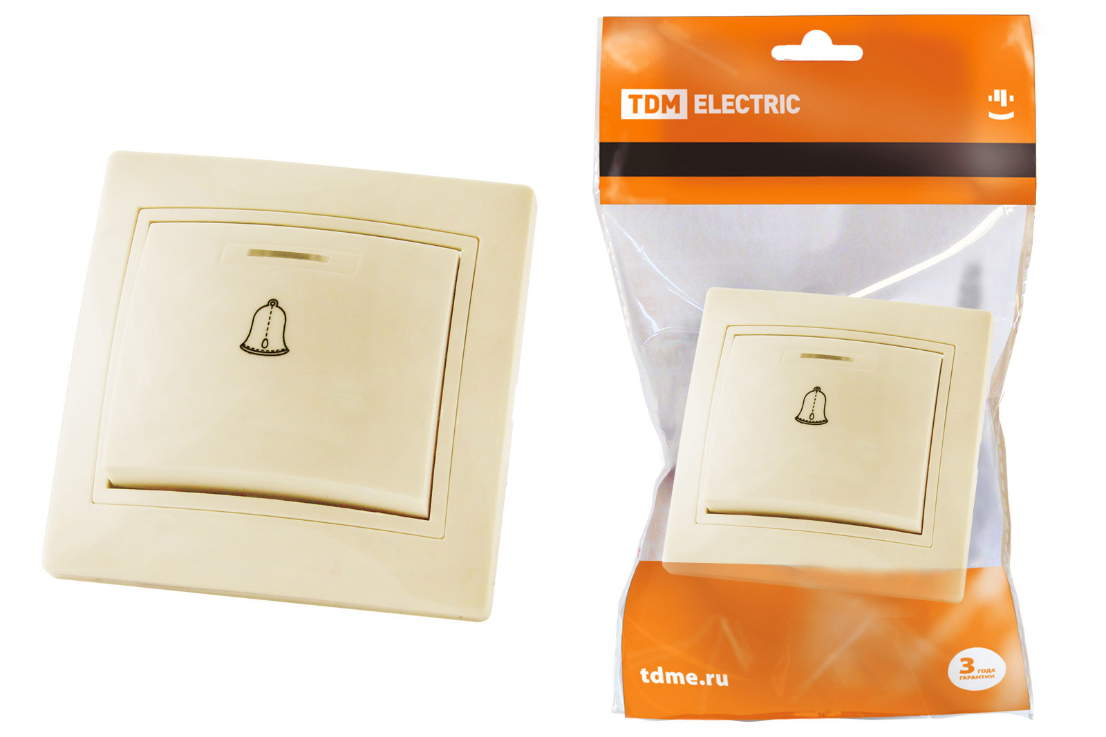 

Кнопка для звонка Tdm Sq1814-0110