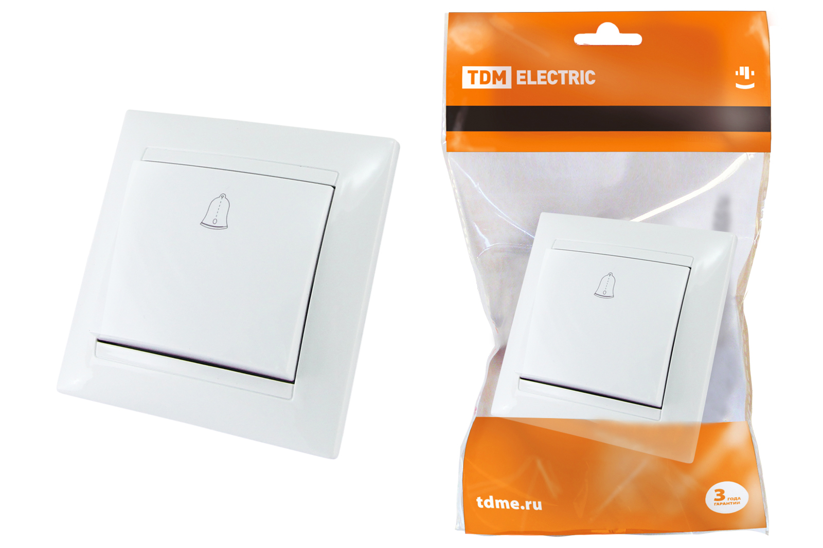 

Кнопка для звонка Tdm Sq1815-0008