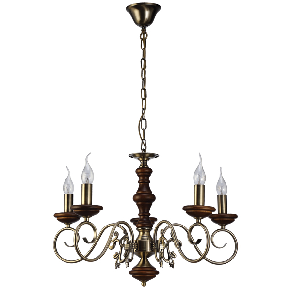 

Люстра Natali kovaltseva Luxury wood 11357/5c antique,walnut