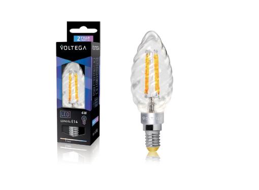 Изображение товара Светодиодная лампа VOLTEGA VG1-CС1E14warm4W-F для теплового свечения E14