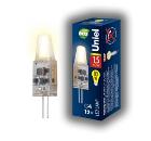Лампа светодиодная UNIEL LED-JC-12/1,5W/WW/G4/CL SIZ05TR 25шт