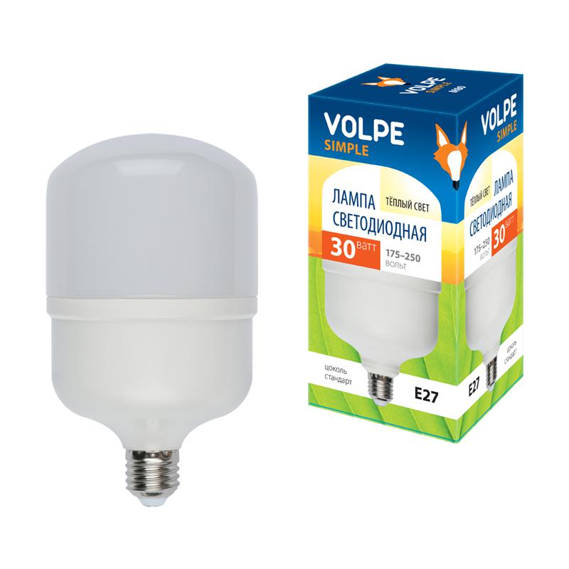 

Лампа светодиодная Volpe Led-m80-30w/ww/e27/fr/s