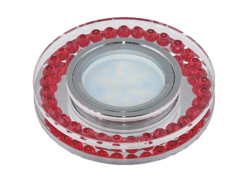 Изображение товара Встроенный светильник GU5.3 хром и красный для современного интерьера