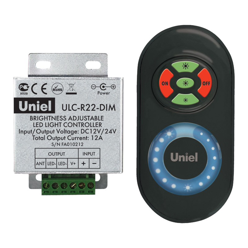 

Контроллер Uniel Ulc-r22-dim black, Серый, Ulc-r22-dim black