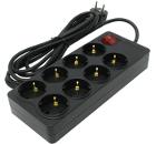 Сетевой фильтр IPPON 588044 BK-238 3м 8гнезд 220В 10А 2.2кВт 3х1.0 черный