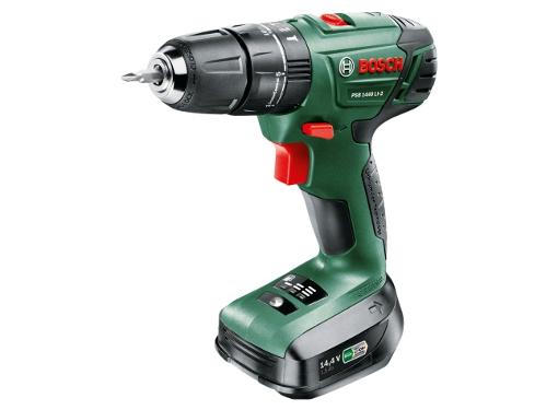Изображение товара Аккумуляторная дрель BOSCH PSB 1440 LI-2 с двумя аккумуляторами 14.4 В
