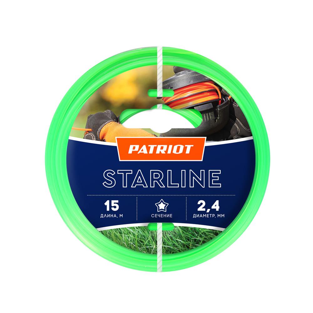 

Леска для триммеров Patriot 805201061 starline d 2,4мм l 15м, 805201061 starline d 2,4мм l 15м