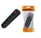 Изображение товара Колодка розеточная 5 гнезд с выключателем IP 20 черная ТДМ SQ1806-0137