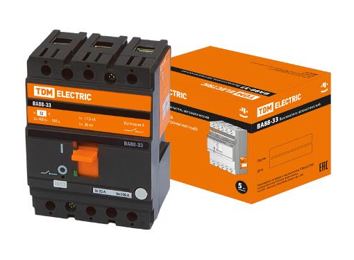 Изображение товара Автомат TDM SQ0707-0027 ВА88-33 3Р 32А защита электросетей