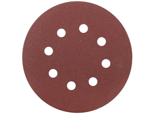 Изображение товара Круг шлифовальный КУРС 125мм P120 набор 5 шт с липучкой отверстиями
