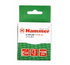Скобы для степлера HAMMER 215-001 12мм, тип 28, 1000 шт.