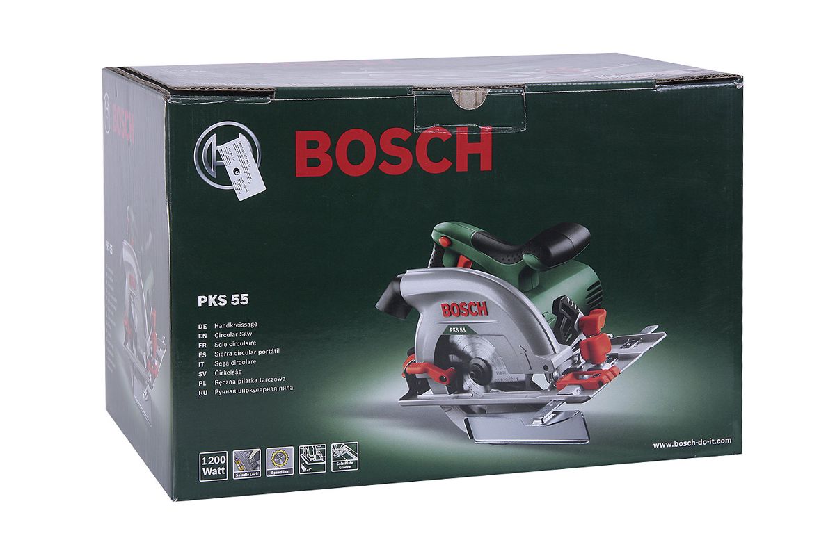 Циркулярная (дисковая) пила BOSCH PKS 55 (0603500020) купить в Уфе по  доступной цене: характеристики и фото