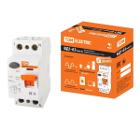 Изображение товара УЗО TDM SQ0203-0079 2пол, 50А, 30мА, тип А, IP20, монтаж DIN-рейка