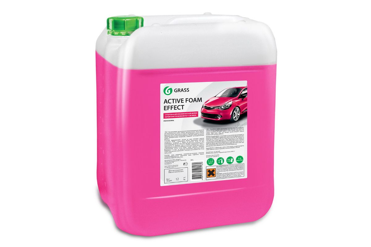 Grass active effect. Пена бесконтактная grass Active Foam Pink 23кг. Активная пена grass «Active Foam Pink» цветная пена, 6кг. Активная пена Актив Фоам 23. Автошампунь grass Active Foam Magic 20кг.