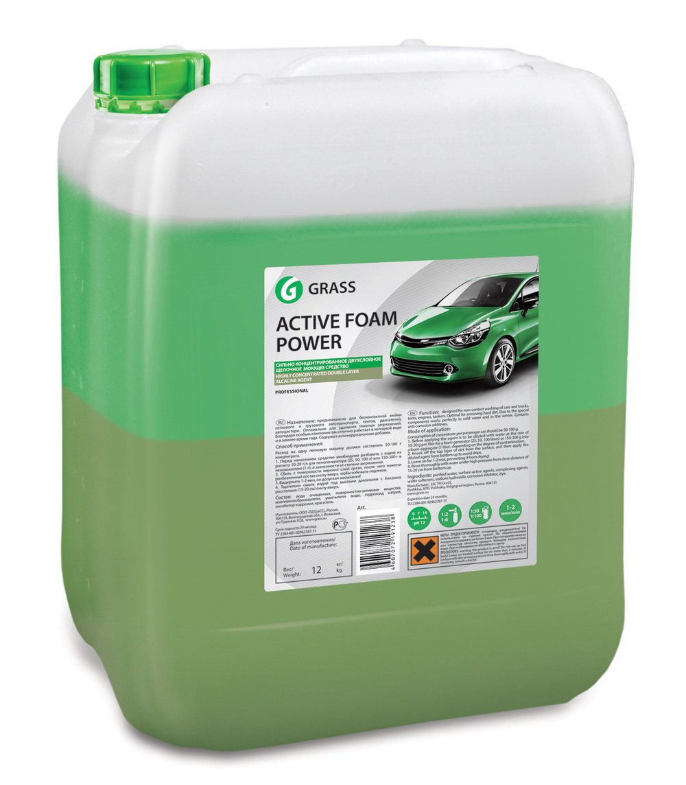 

Автошампунь Grass 113142 active foam power, 113142 active foam power