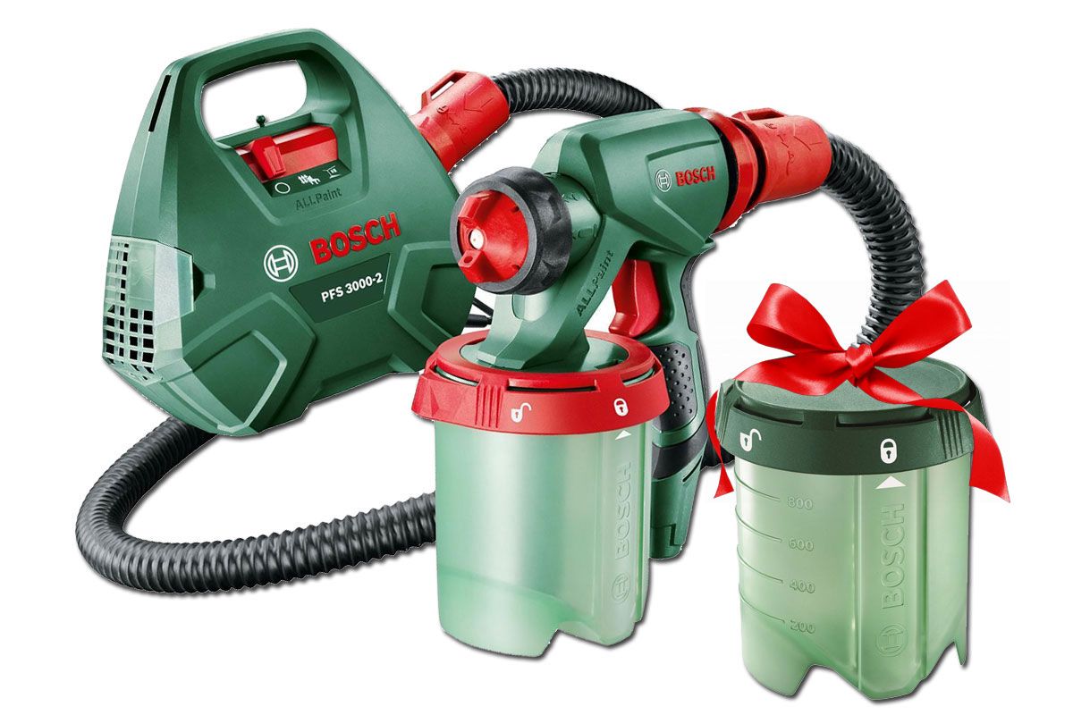 Краскопульт Bosch PFS 3000-2 + контейнер для краски в подарок - цена,  отзывы, фото - купить в Москве, СПб и РФ