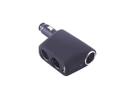 Изображение товара Разветвитель прикуривателя SKYWAY S02301010 2 гнезда+USB