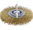 Кордщетка STAYER плоская 75мм для дрели гофрированная латунированная сталь (35114-075_z01)