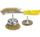 Набор кордщеток STAYER 2шт. для дрели+ручная гофрированная латунированная сталь (MASTER 35151-H3_z01)