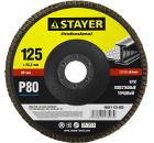 Круг Лепестковый Торцевой (КЛТ) STAYER PROFI 36581-125-080