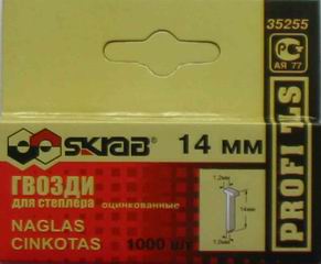 

Скобы для степлера Skrab (гвозди) 35225 14мм 1000шт.