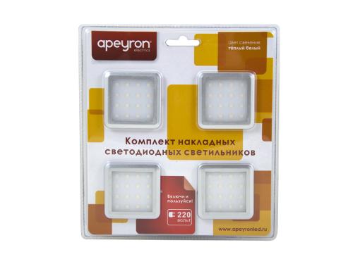 Изображение товара Комплект LED светильников APEYRON 4 шт. для подсветки современный стиль