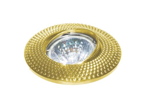 Изображение товара Встраиваемый светильник ESCADA MILANO GU5.3 001 GD поворотный золото 50Вт