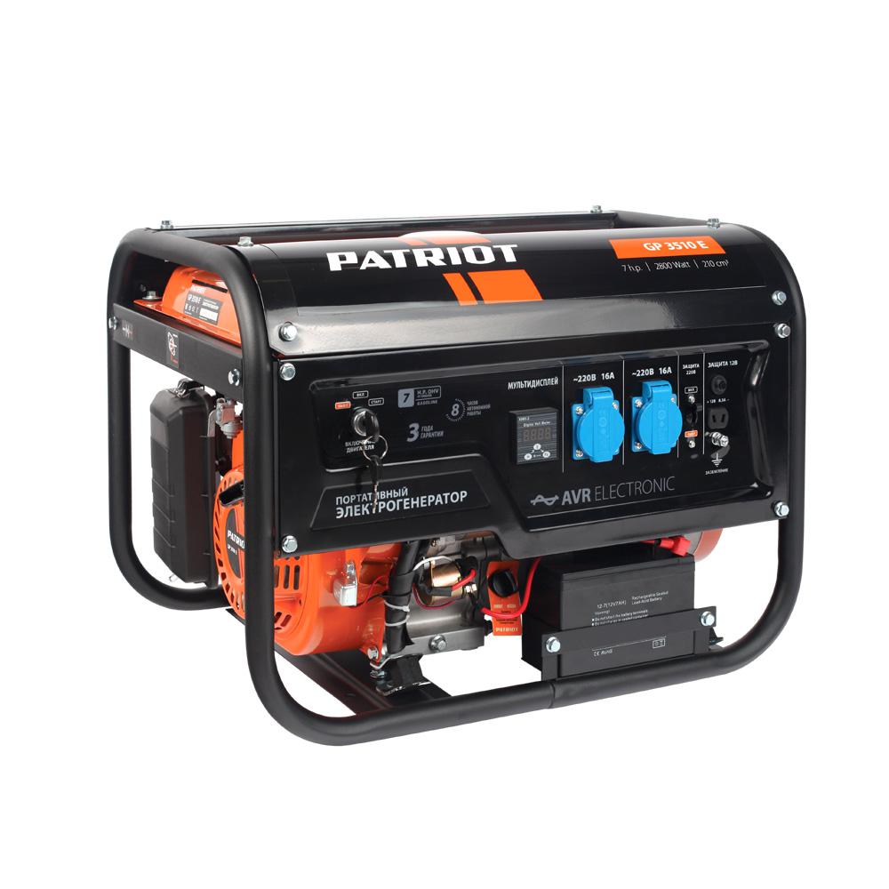 

Бензиновый генератор Patriot Gp 3510e, Gp 3510e