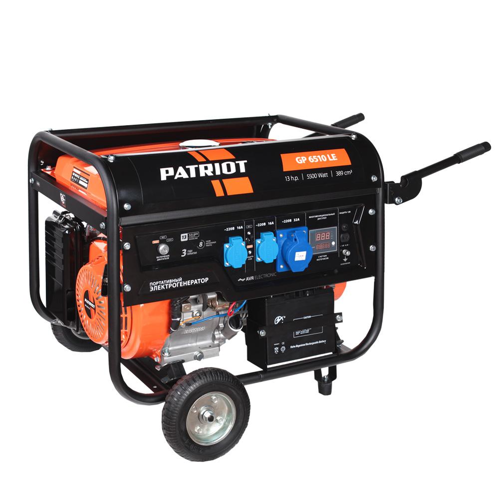 

Бензиновый генератор Patriot Gp 6510le, Gp 6510le