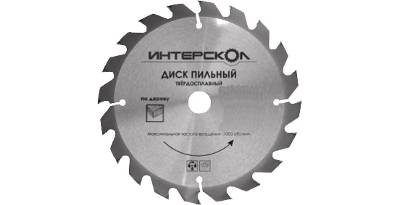 Диск пильный твердосплавный ИНТЕРСКОЛ Ф140х20мм 16зуб. (1201.020)