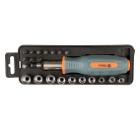 Изображение товара Отвертка VOREL 60976 набор с трещоткой и головками 22 предмета