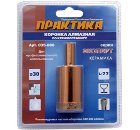 Коронка алмазная ПРАКТИКА Ф30х77мм цилиндрический "Эксперт" (035-080)