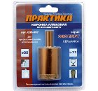 Коронка алмазная ПРАКТИКА Ф35х77мм цилиндрический "Эксперт" (035-097)