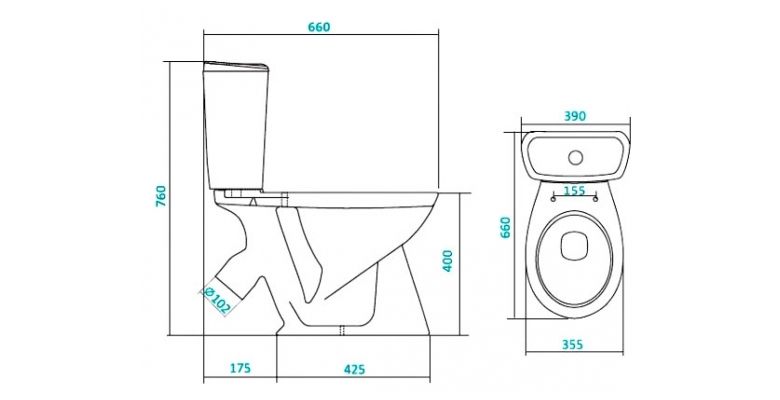 Унитаз-компакт SANTEK 1WH302138