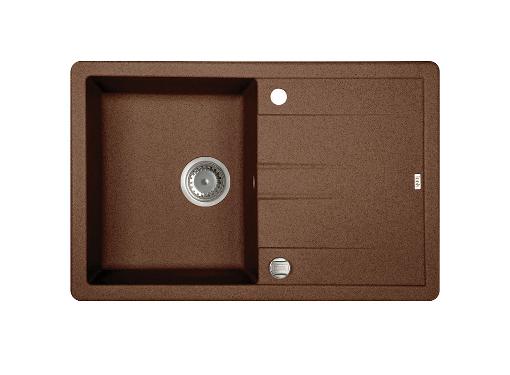 Изображение товара Кухонная мойка IDDIS Vane G V33C781i87 из Granucryl шоколад прямоугольная 780x500 мм