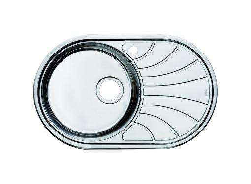 Изображение товара Кухонная мойка IDDIS SUN77PLi77 из нержавеющей стали 770х480 мм