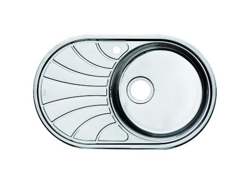 Изображение товара Мойка кухонная из нержавеющей стали IDDIS Suno S SUN77PRi77 770х480 мм