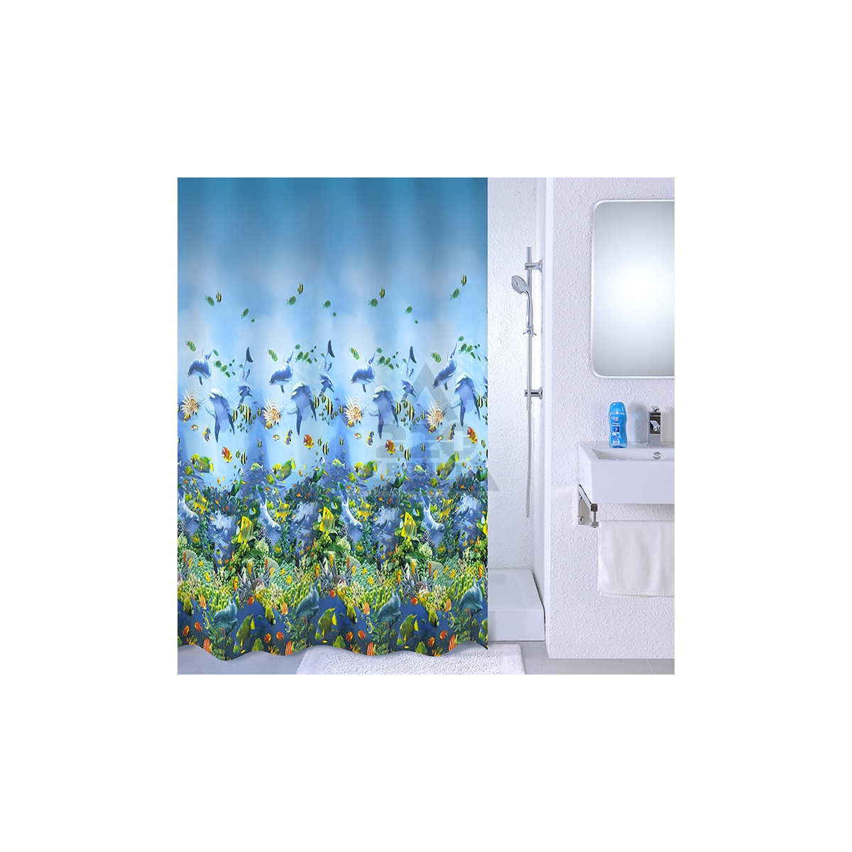 <b>Штора для ванной</b> комнаты <b>Milardo</b> 526V180M11 - купить, цена и ...