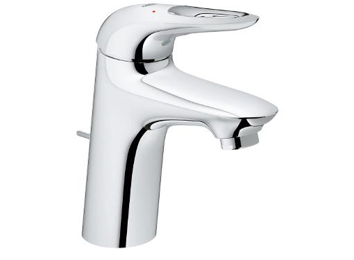 Изображение товара Глянцевый хромированный смеситель GROHE EUROSTYLE NEW 33558003 для умывальника