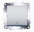 Изображение товара Переключатель ABB COSMO 619-011000-214 алюминиевый 1 клавиша IP 20