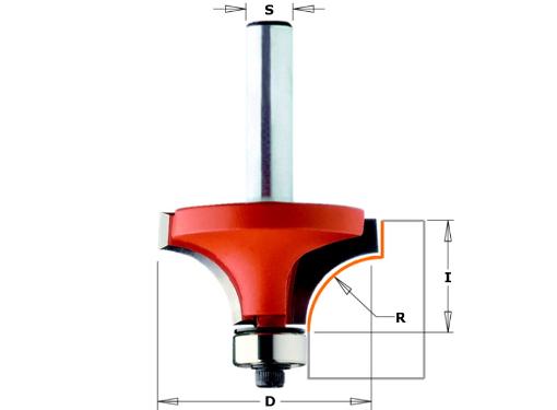 Изображение товара Фреза CMT 938.991.11 кромочная калевочная с радиусом внутр. R=22,2 мм 57,1x28,5 мм