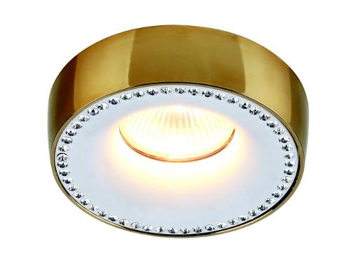 Изображение товара Встраиваемый светильник DIVINARE 1828/01 PL-1 золото 50 Вт GU5.3 стиль хай-тек