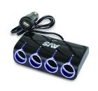 Изображение товара Разветвитель прикуривателя AVS CS410U 12/24 В с USB